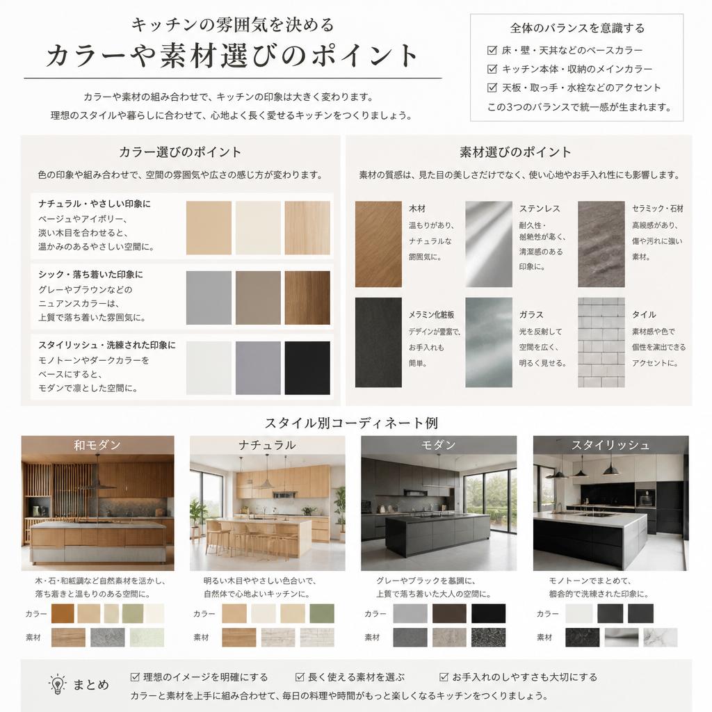 カラーと素材の選び方