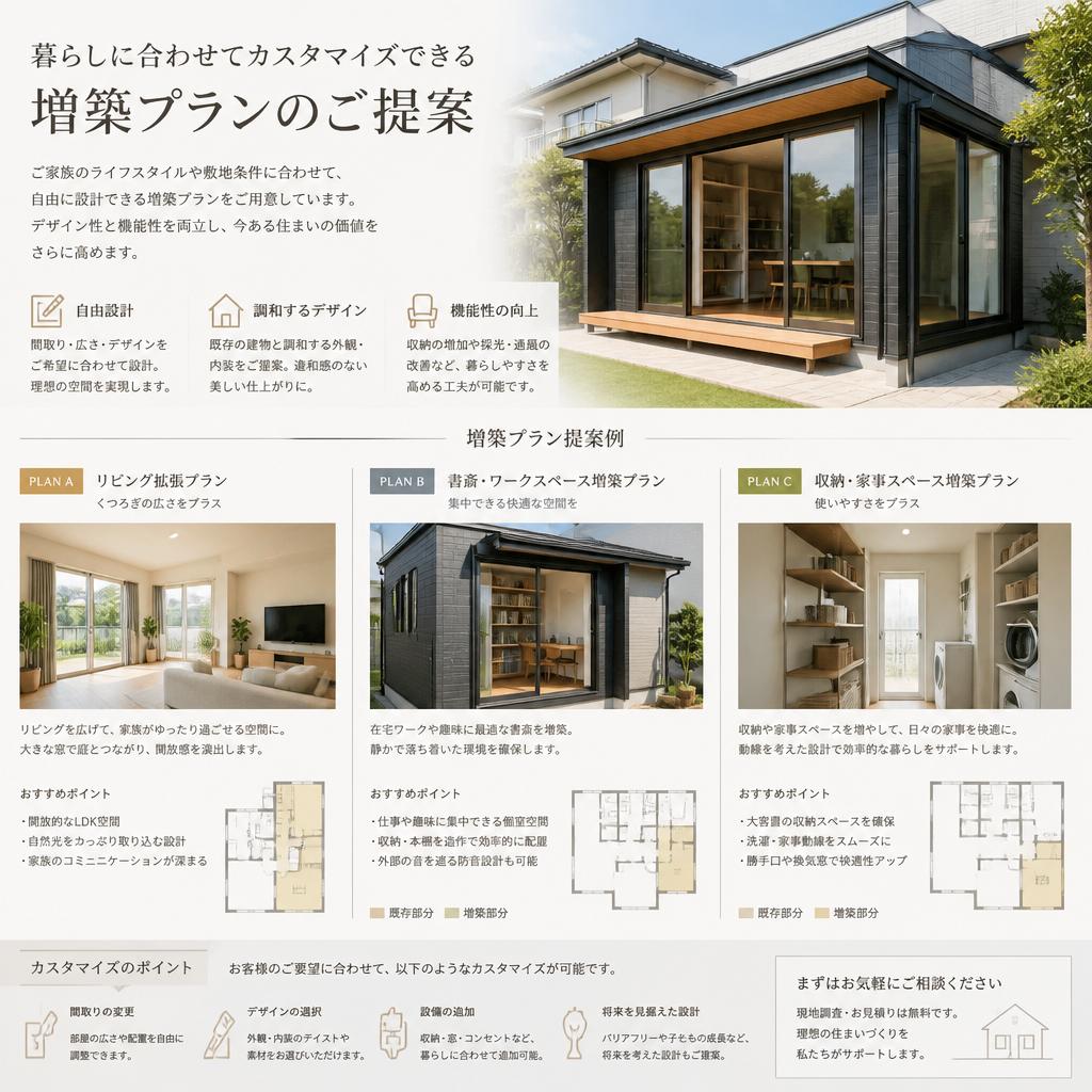 適切な増築プランの提案
