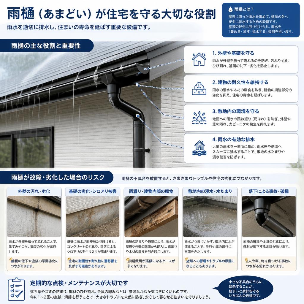 雨樋の役割と重要性